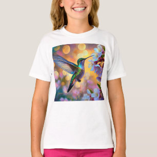 T-shirt Imaginaire de cerisier en fleurs Hummingbird