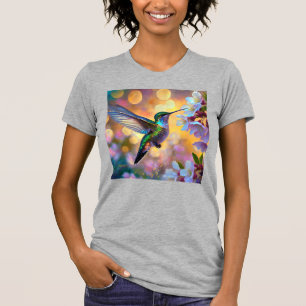 T-shirt Imaginaire de cerisier en fleurs Hummingbird