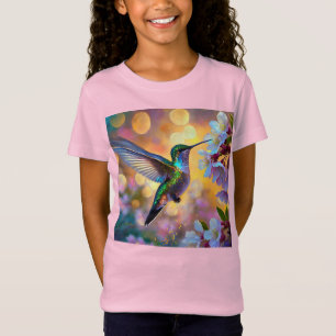 T-Shirt Imaginaire de cerisier en fleurs Hummingbird