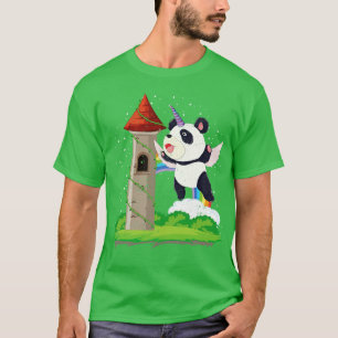 T-shirt Imaginaire de château magique Unicorn Lover mignon