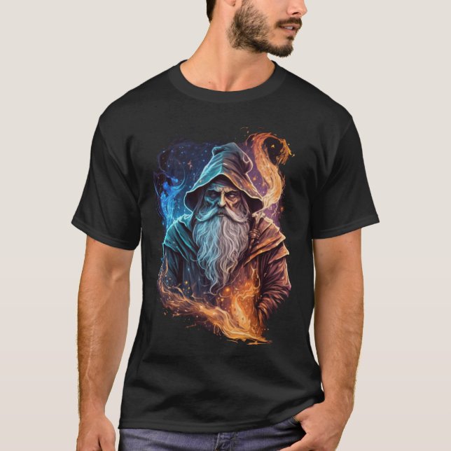 T-shirt Imaginaire de l'Assistant magique rétro 24 (Devant)