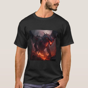 T-shirt Imaginaire Dragon Médiéval Jeu Mystical Fire Creat