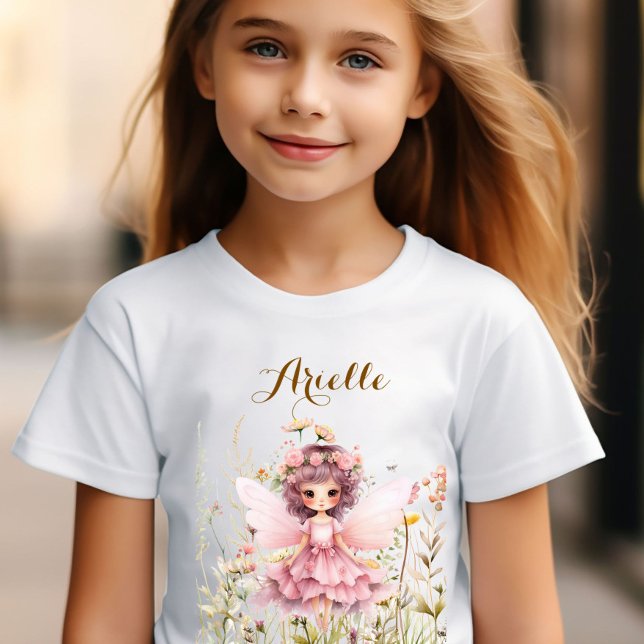 T-shirt Imaginaire Fairy fleur sauvage pastel (Créateur téléchargé)