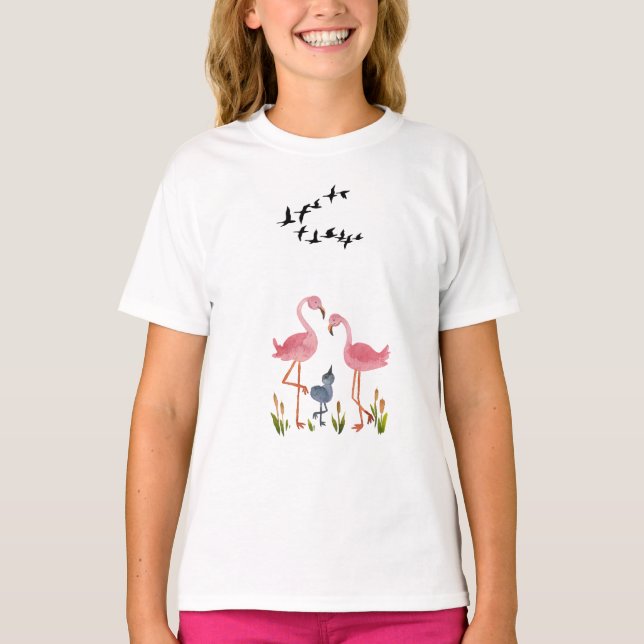 T-shirt Imaginaire Flamant rose flamboyant : Inspiré par l (Devant)