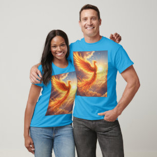T-shirt Imaginaire Flamme mignonne Phoenix augmente