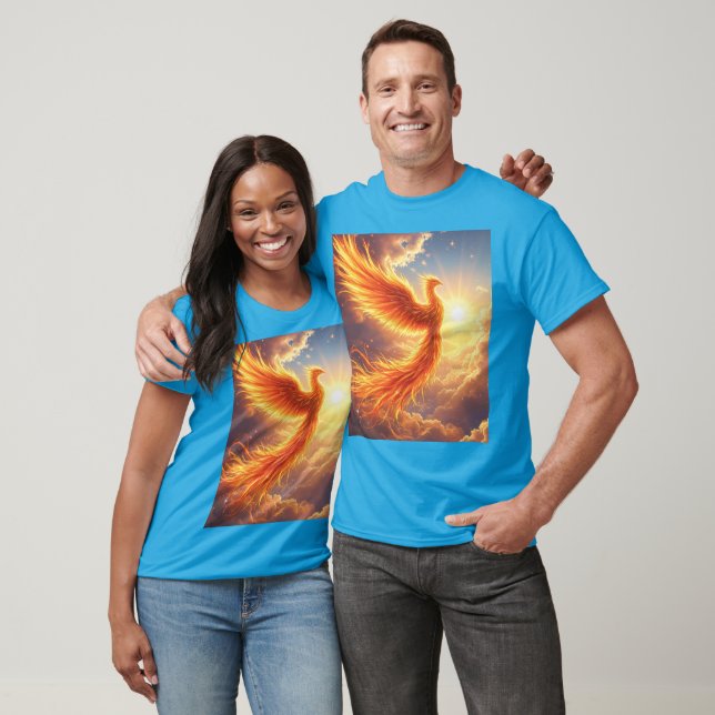T-shirt Imaginaire Flamme mignonne Phoenix augmente (Unisexe)