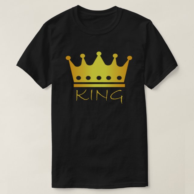 T-shirt Imaginaire Gold Crown King (Design devant)