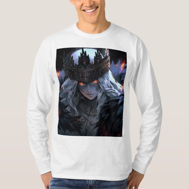 T-shirt Imaginaire gothique foncé Anime (Devant)