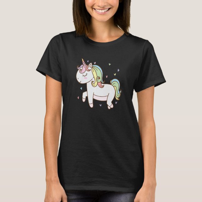 T-shirt imaginaire Horse Unicorn course rêveur (Devant)