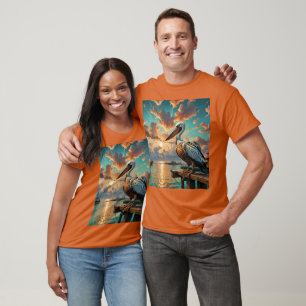 T-shirt Imaginaire Mare Bateau d'oiseaux de mer