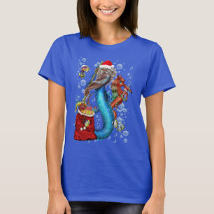 T-shirt Imaginaire Mermaid Santa Claus