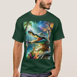 T-shirt Imaginaire mignon Crocodile Enchantée Jungle
