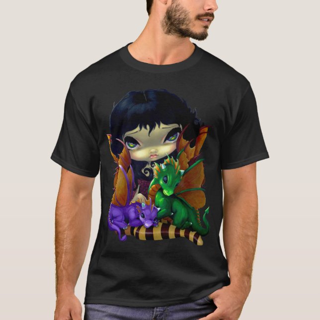 T-shirt Imaginaire mignon de fée de dragon de CHEMISE de (Devant)