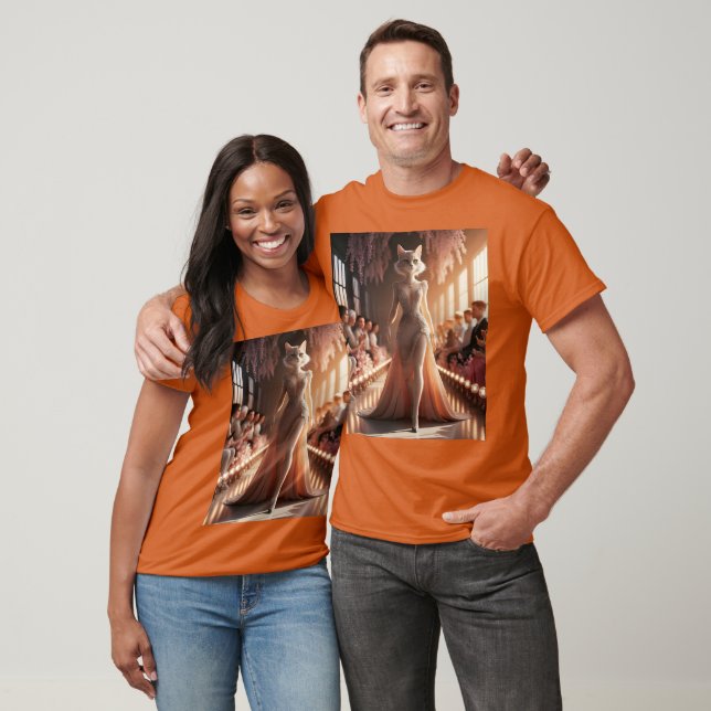 T-shirt Imaginaire mignon Podium belle chatte (Unisexe)