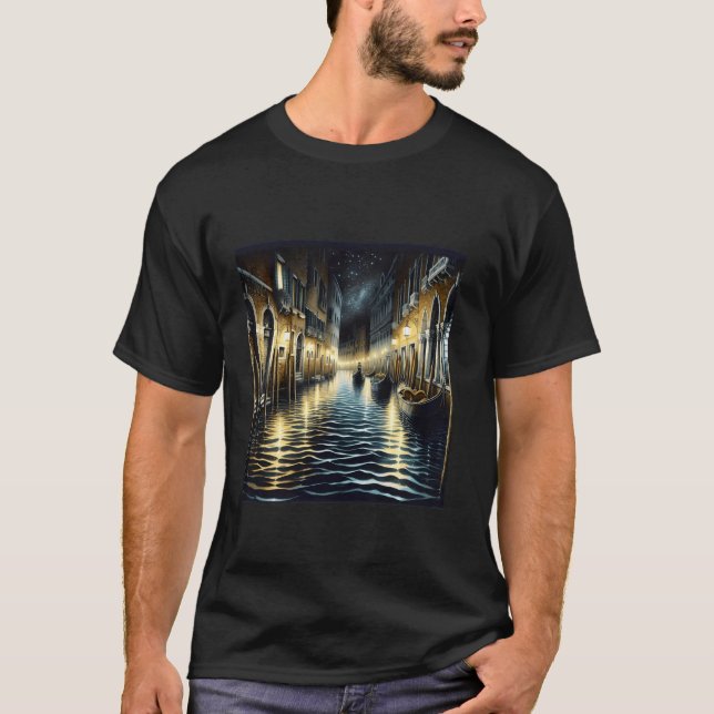 T-shirt Imaginaire Mignonne Canal Vieux Venise (Devant)