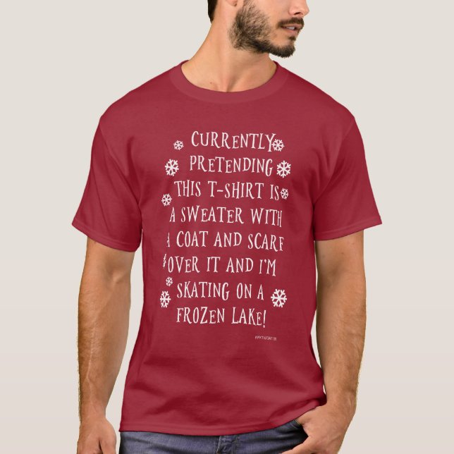 T-shirt Imaginaire neige de vacances Slogan Fun Moto (Devant)