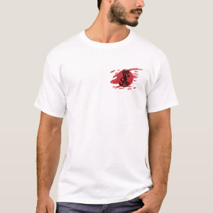 T-shirt Imaginaire noir Ninja ombre épée Silhouette