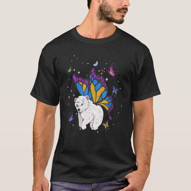 T-shirt Imaginaire Papillon Magique Arctique Zoo animal Po (Devant)