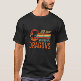 T-shirt Imaginaire Retro Jeu De Roleplay Juste Un Garçon Q