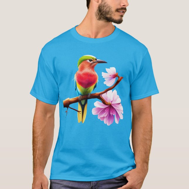 T-shirt Imaginaire Roller coloré Cerisier Fleur de cerisie (Devant)
