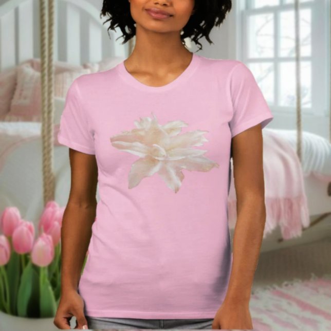 T-shirt Imaginaire rose Lily (A pretty t-shirt for Springtime and Summertime wearing!)