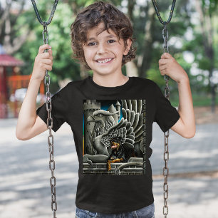 T-shirt Imaginaire Rottweiler Chien Gargoyle