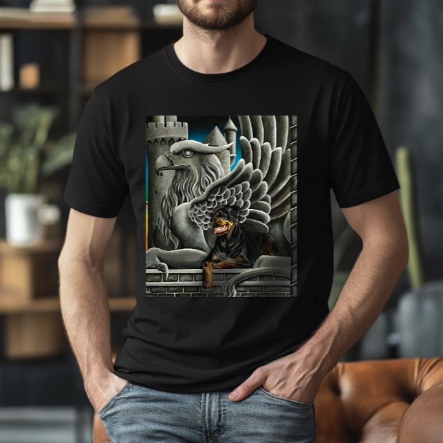 T-shirt Imaginaire Rottweiler Chien Gargoyle (Créateur téléchargé)
