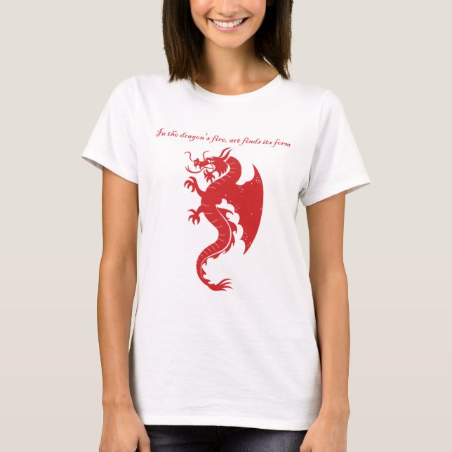 T-shirt Imaginaire Stroke Dragon articles d'art (Devant)
