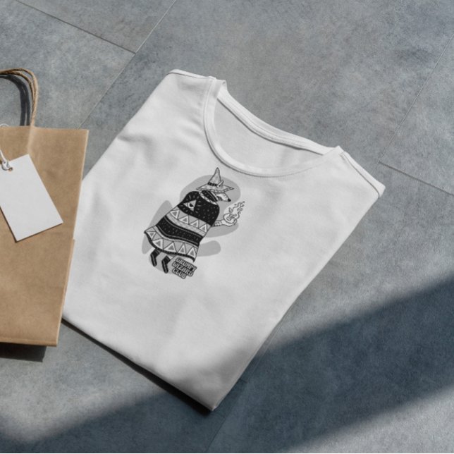 T-shirt Imaginaire Wolf Assistant de dessin animé (Créateur téléchargé)