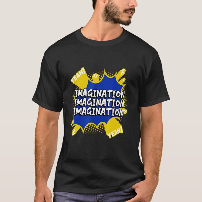 T-shirt Imagination Pensée Bulles Artwork (Devant)