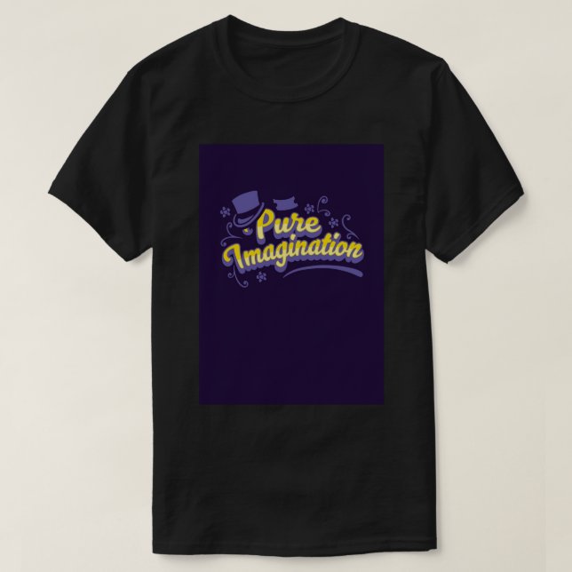 T-shirt Imagination pure - Carnet Spiral Willy Wonka (Design devant)