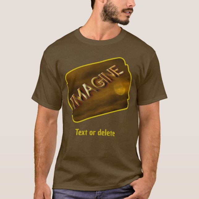 T-shirt Imagine Fantasy Moon Inspirational  (Devant)