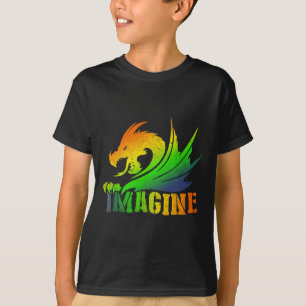 T-shirt IMAGINE Imaginaire Dragon Style Idéal Pour Les Cad
