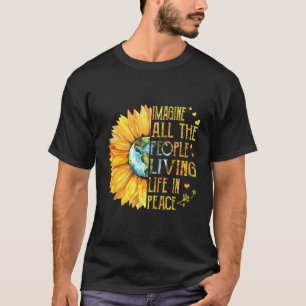 T-shirt - Imagine Tout Le Peuple Vivant La Paix