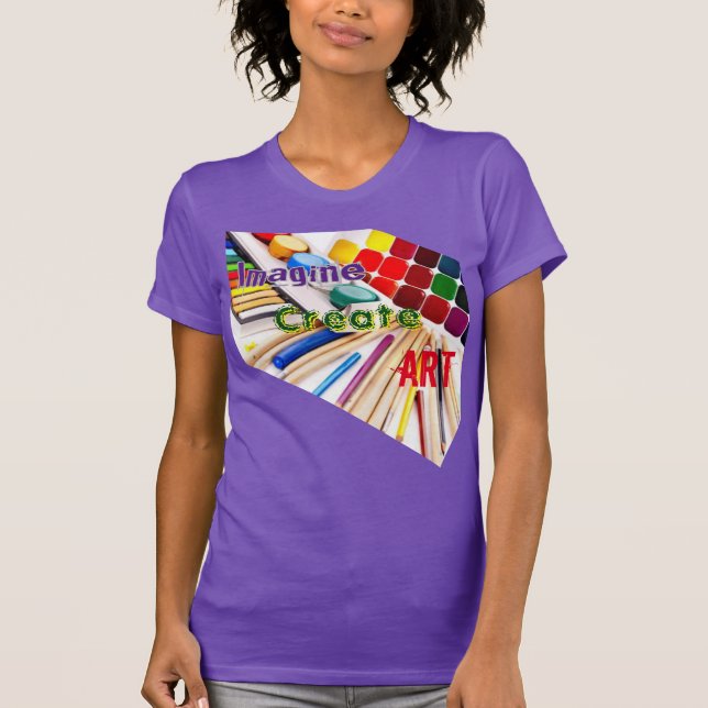 T-shirt Imaginez créer un art (Devant)