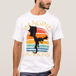 T-shirt Imaginez Imaginaire Mythique Dragon Wings Garçons