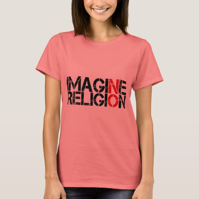 T-shirt Imaginez Pas De Religion (Devant)