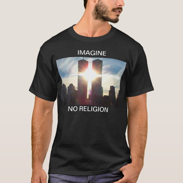 T-shirt Imaginez, Pas De Religion Sombre T (Devant)