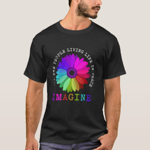 T-shirt Imaginez tous ceux qui vivent la couleur de la Pai