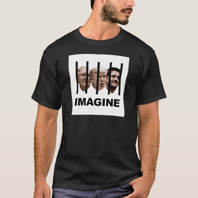 T-shirt Imaginez Trump, McConnell et Ryan Behind Bars (Devant)