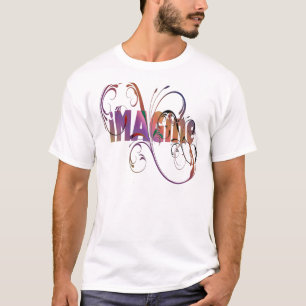 T-shirt Imaginez une typographie colorée