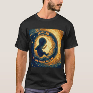 T-shirt Imago Dei Image de Dieu Baby in Womb