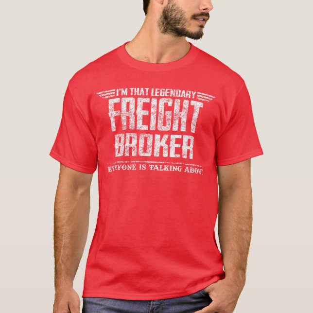 T-shirt Imhat Legendary Freight Broker retro (Devant)