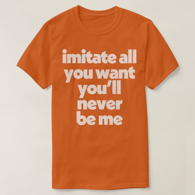 T-shirt Imitators AntiHaters Design FadedStyle Typographie (Design devant)