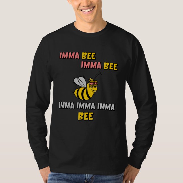 T-shirt Imma Bee Rockin  Music Song  For Boys And Girls (Devant)