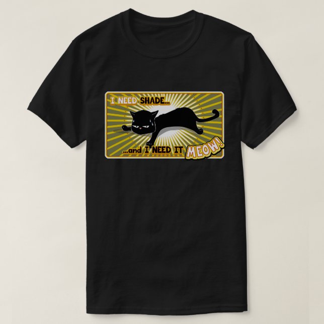 T-shirt Imma Chat Qui a Besoin d'Ombre (Design devant)