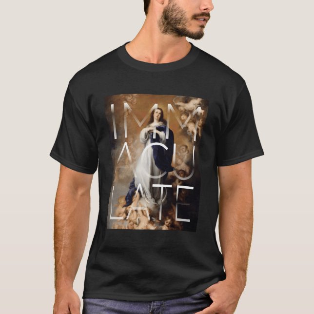 T-shirt Immaculée Conception De Mary Murillo Peintures Ca (Devant)