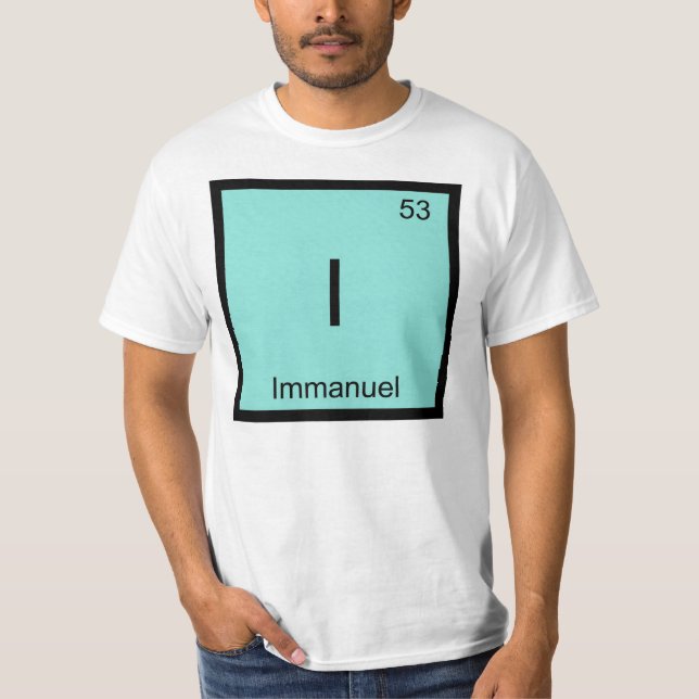 T-shirt Immanuel Nom Chimie Élément Tableau Périodique (Devant)