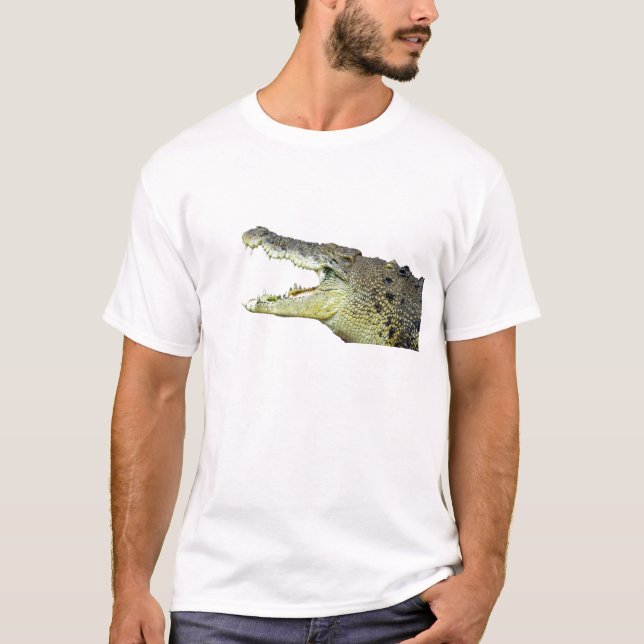 T-shirt Immenses mâchoires de crocodile grand ouvert (Devant)