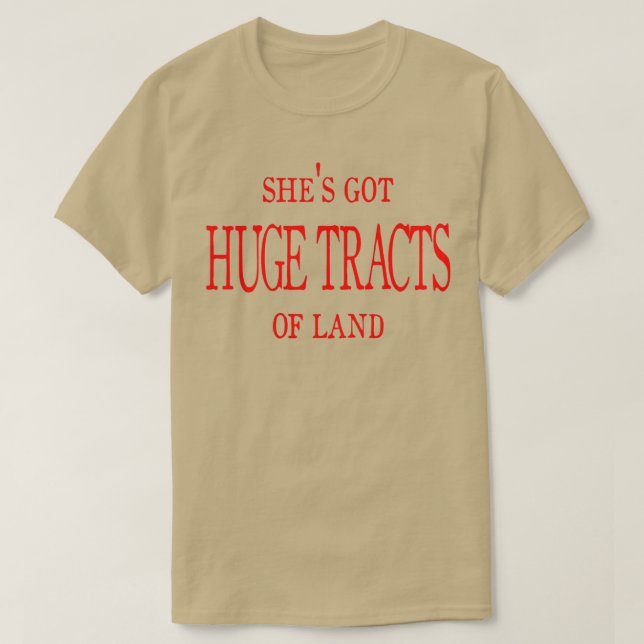 T-shirt Immenses Tracts de Land British Comedy (Design devant)